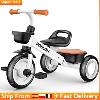 3-Wheels Baby Balance Bike Toys for 2-5 Years Baby Walker Toddler Balance Trike 24-60 Month Ride On Toy Gift for Boys Girls
