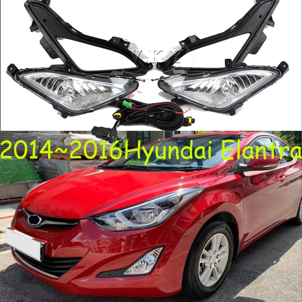 

car accessories bupmer head light for Hyundai Elantra fog lamp headlight 2014~2016y for Hyundai Elantra headlamp