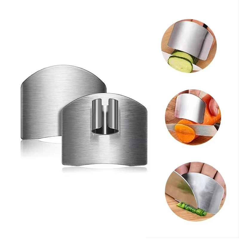 

1Pcs Stainless Steel Finger Protector Anti-cut Finger Guard Safely Vegetable Cutting Hand Protecter For Kitchen Gadgets Tools