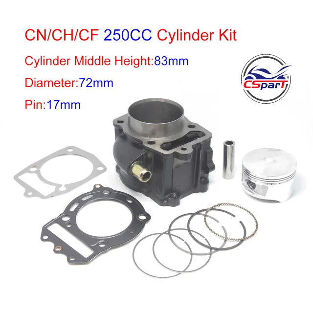 72MM pierścień tłokowy cylindra zestaw uszczelek do GY6 CN250 CFmoto 250 CF250 CH250 250CC skuter ATV QUAD BUGGY gokart CFMOTO KAZUMA