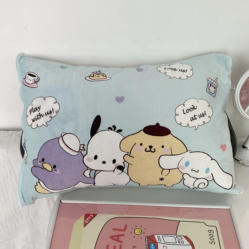 Pochacco-funda de almohada de estilo japonés, cojín trasero, solo funda de almohada para cama, decoración del hogar, regalos para niñas