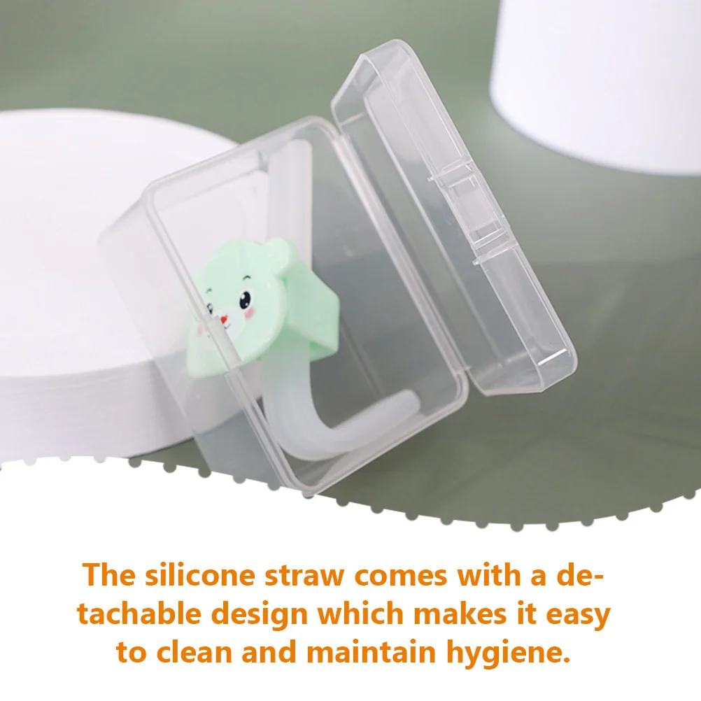 

6 шт., силиконовый зажим для соломинки, дизайн для пожилых людей, беременных, инвалидов, послеоперационный набор соломинки для питья, многоразовый, прочный