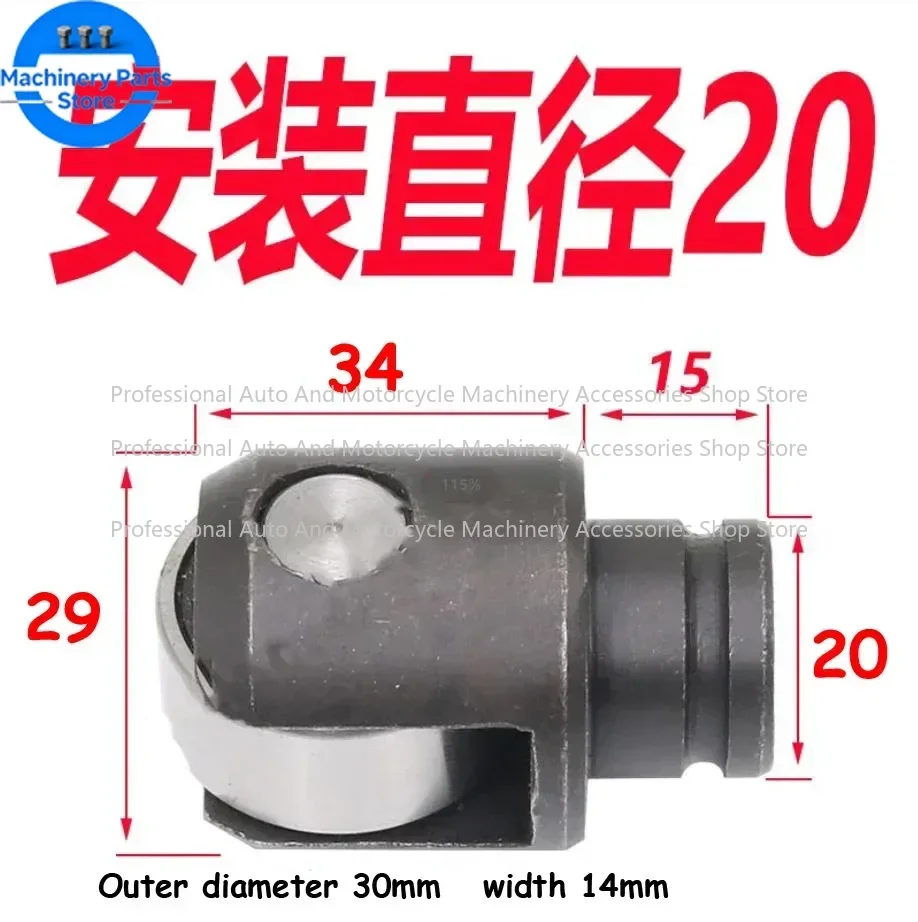 1PC Lathe Center Frame Roller Machine Tool Center Frame Roller Pulley Installation D18 D20 D25 D30 D35 D42