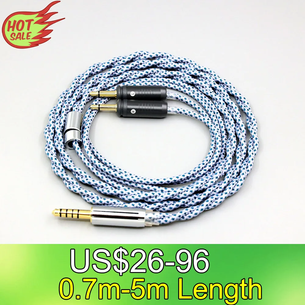 99% Pure Silver Mix Graphene OCC Shielding Earphone Cable For Focal Clear Elear Elex Elegia Stellia Celestee Radian LN008648