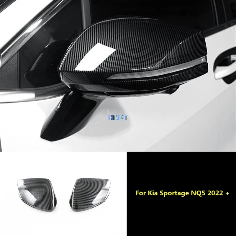 

Car Styling Side Rear View Mirror Cap Reverse Mirror Cover Reflective Mirror Shell Sticker Exterior For Kia Sportage NQ5 2022 +