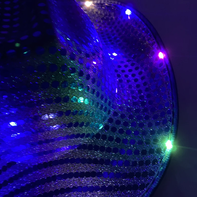 Nieuw ontwerp oplichtende cowboyhoed creatieve lichtgevende knipperende hoed maskerade carnaval gloeiende benodigdheden nachtshow neon accessoires