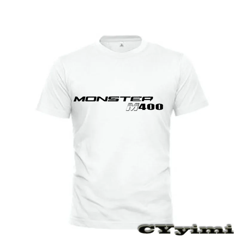 For MONSTER M400 MONSTER 400 T Shirt Men New LOGO T-shirt 100% Cotton Summer Short Sleeve Round Neck Tees Male