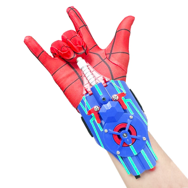 Wrist Launcher  Shooters Peter Parker Cosplay Props Shooting Device Toys For Children Spider man Silk Launche Toy Web Shooters