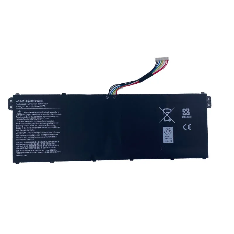 Imagem -03 - Bateria do Portátil para Acer Aspire E3111 E3-112 E3-112m Es1531 Ms2394 B115-mp Ex2519 N15q3 N15w4 Ac14b18j