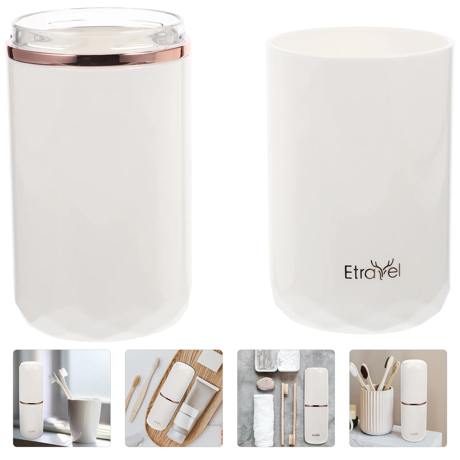 Cup Travel Wash Toothbrush Holders Portable Cases Universal Clear Packaging - PC