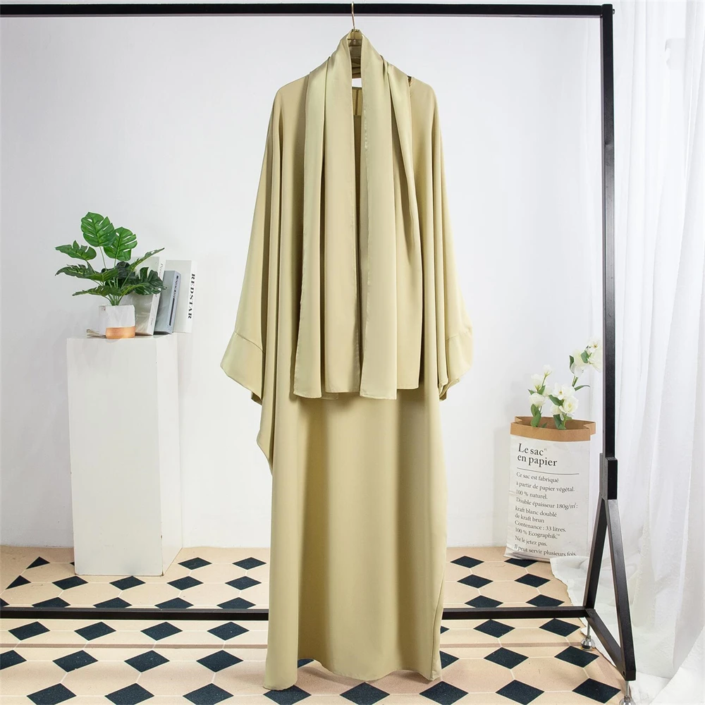 

Modest Abaya Casual Women Muslim Hijab Bat Sleeve Maxi Dresses Turkey Eid Djellaba Kaftan Islamic Party Gown Dubai Arab Jalabiya