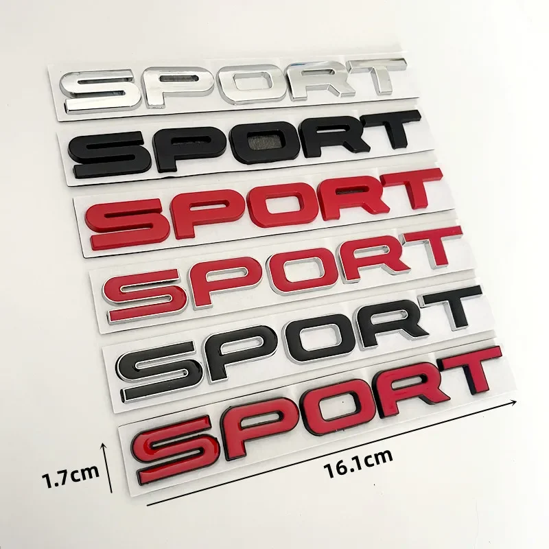 3D Metal Sport Car Rear Trunk Side Fender Emblem Badge Decals Sticker Styling Accessories For Land Rover Discovery Range Rover