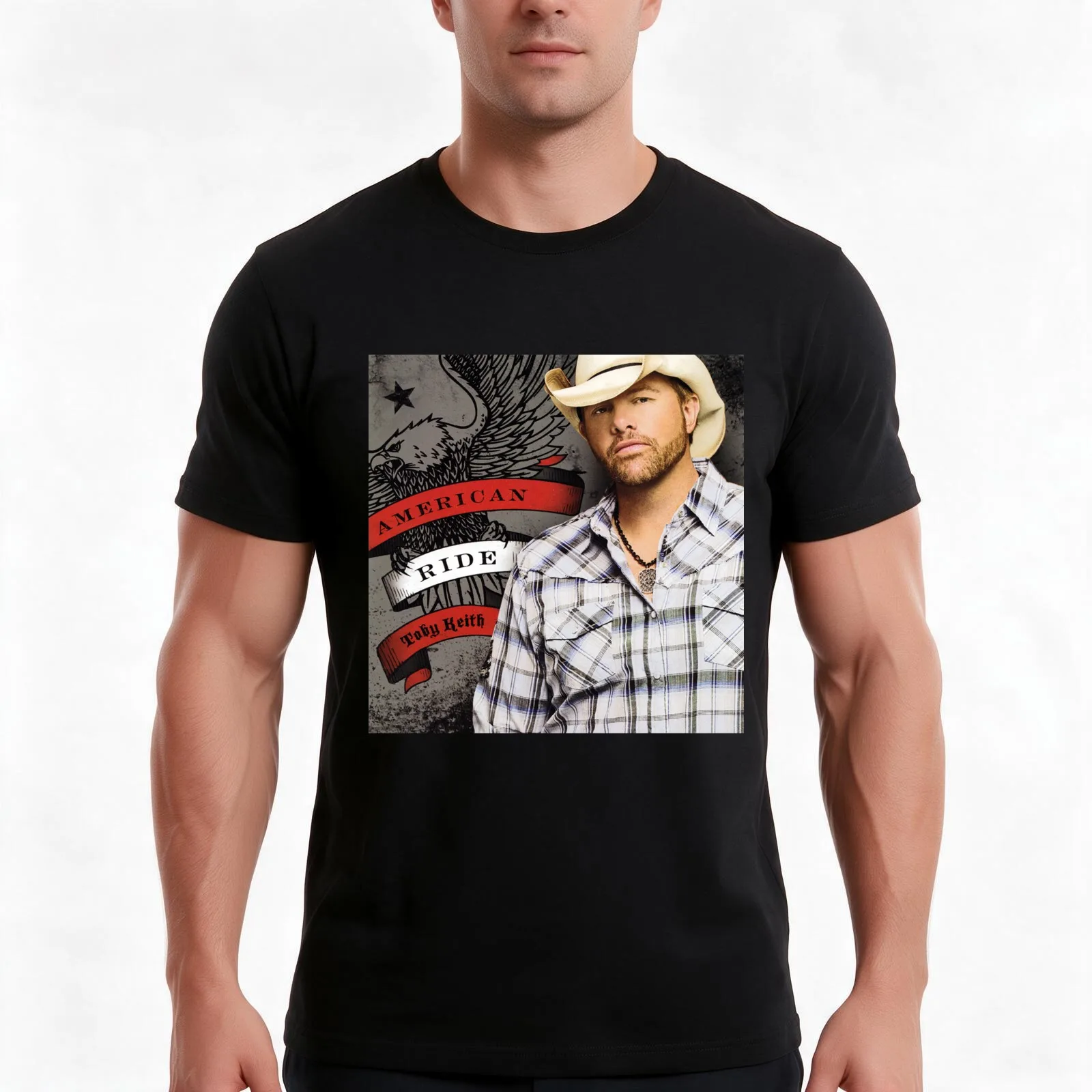American ride T-Shirt, Summer Casual Cotton Tee, Oversized Streetwear Tops, Vintage Graphic Print, Loose Fit Short Sleeve