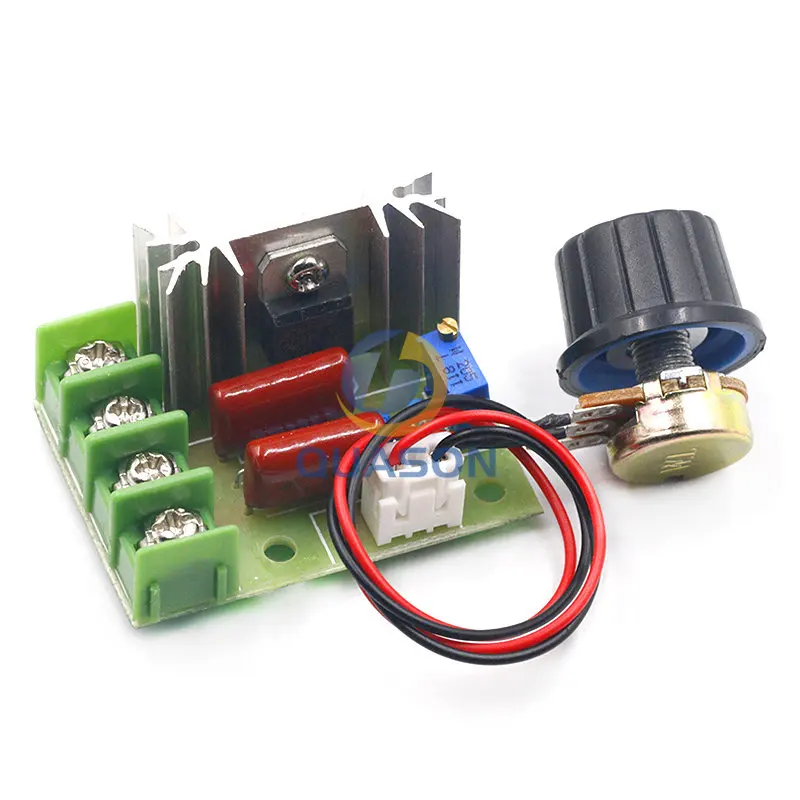 Regulador de voltaje SCR de alta potencia, atenuadores de atenuación, módulo regulador de velocidad del Motor, potenciómetro, AC 220V, 2000W