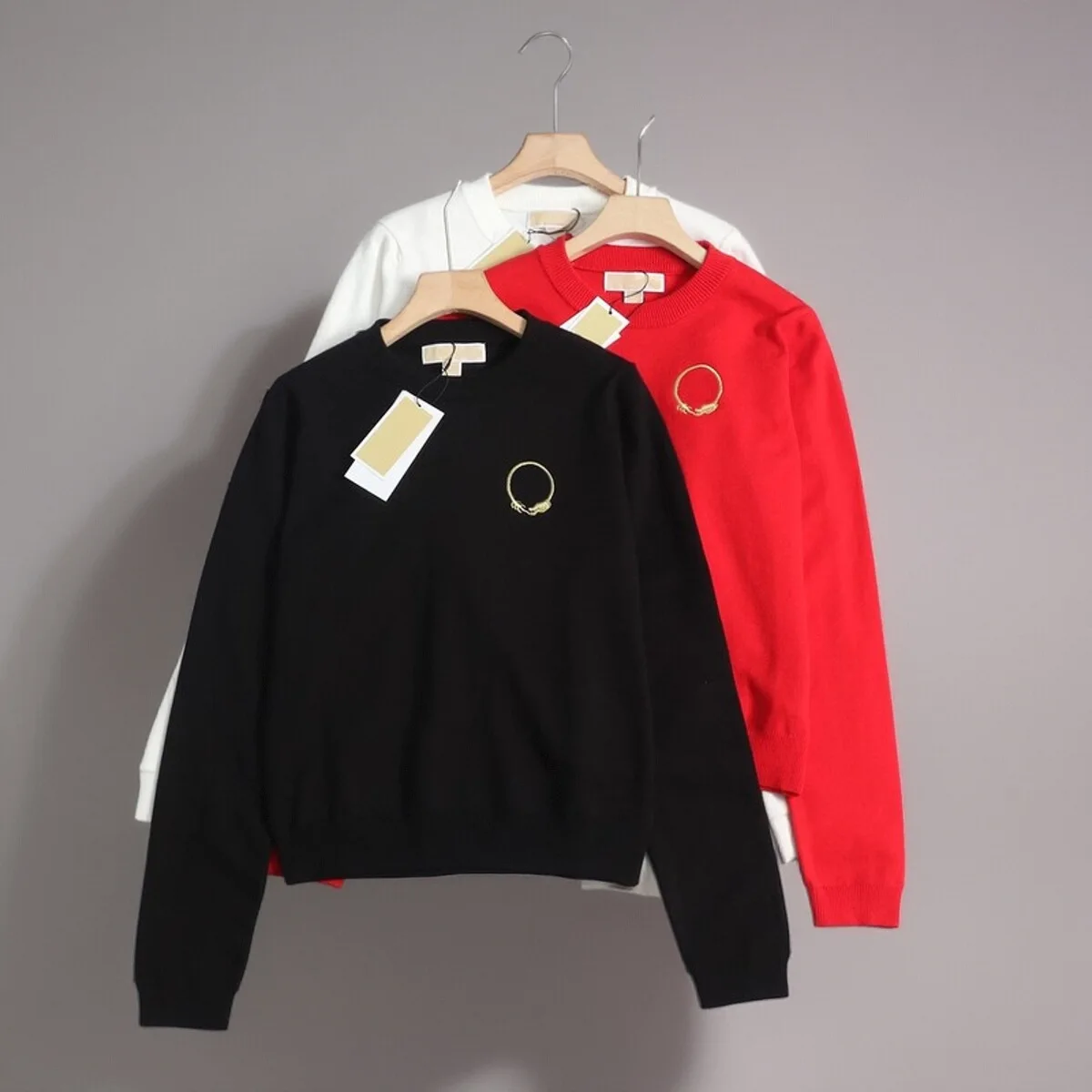 

Женский круглый вязаный свитер Ne с вышитыми буквами и длинным светом Base irt, осенний женский шерстяной топ Faion