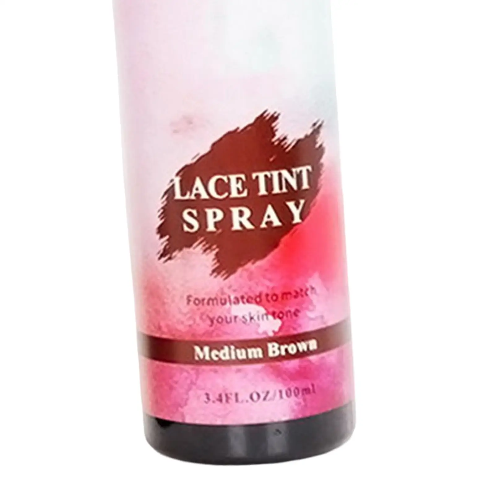 Spray de tinte de encaje, 100ml, sin residuos, cómodo de usar, spray de encaje teñido de secado rápido, Spray para pelucas de encaje, peluca de extensión de cabello