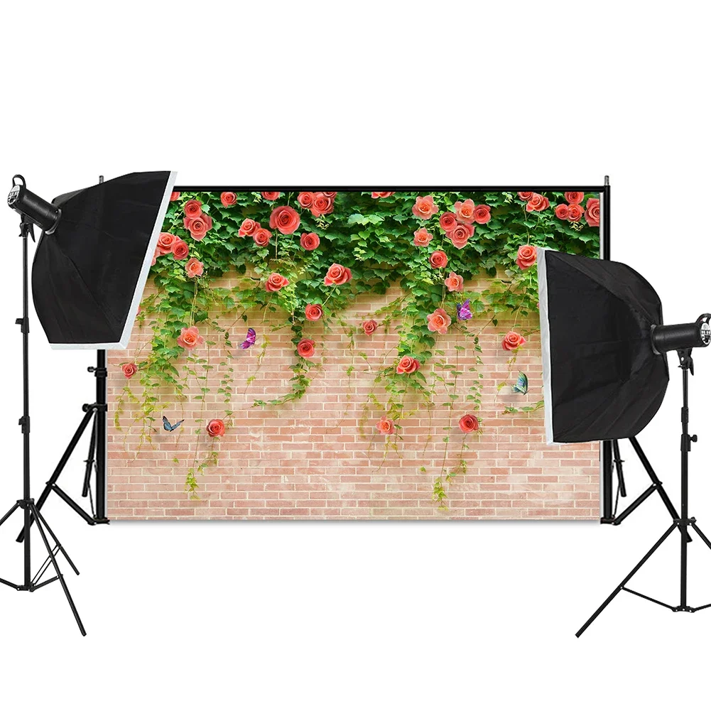 Flowers Vine Wall Backdrop  Wedding Party Decor Spray Canvas Painting Baby Photo Background Photography Studio Prop Home Decor