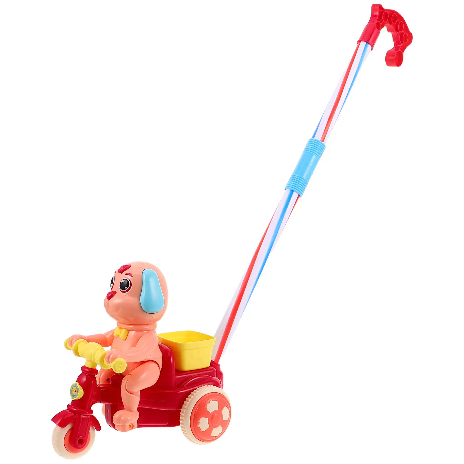 

Push Pull Dog Walker for Toddlers Learning to Walk Adjustable Height Bright Friendly Design Enhances Balance Coordination