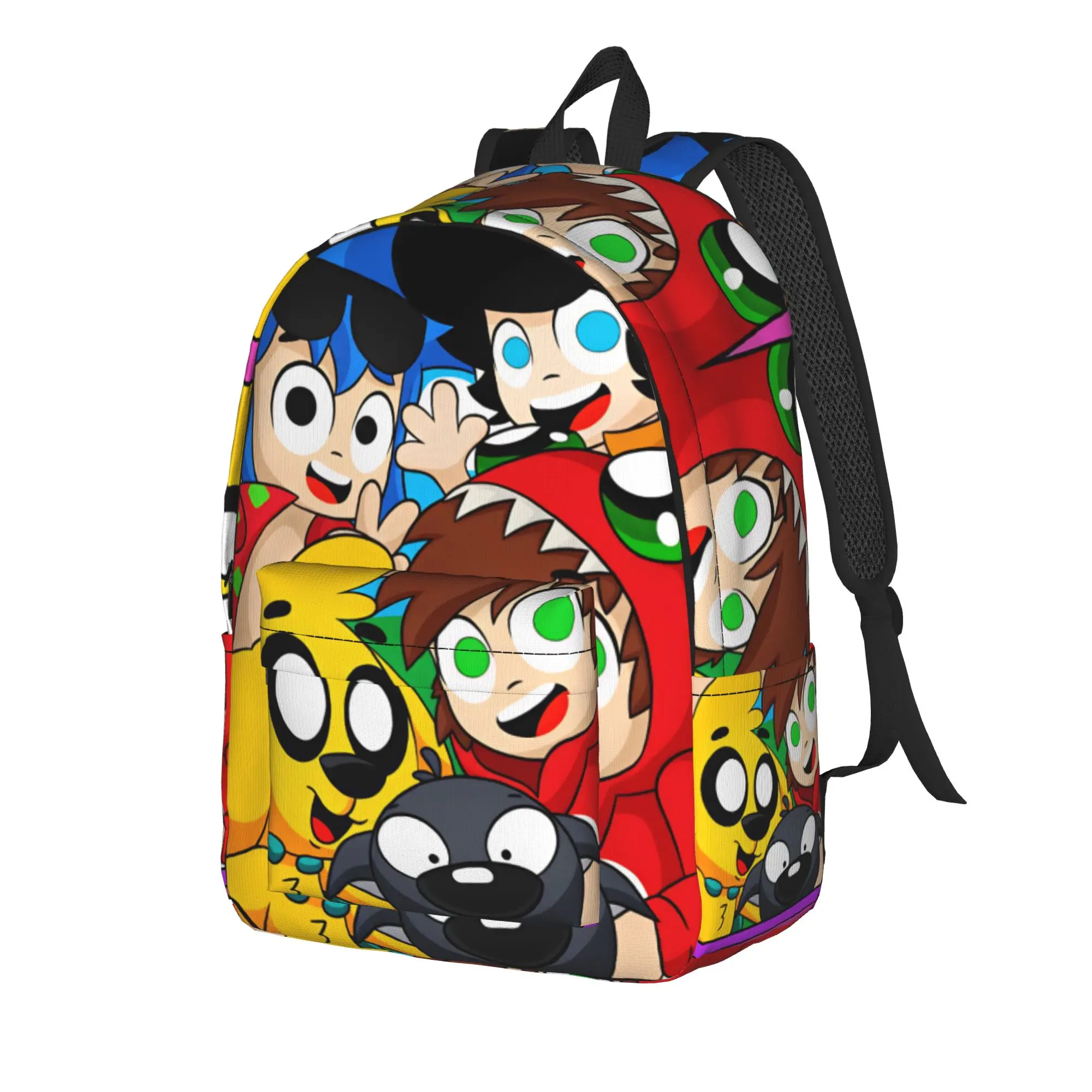 Mikecracked Dog  Backpack  Unisex Polyester Daily Backpacks Soft Streetwear High School Bags Rucksack