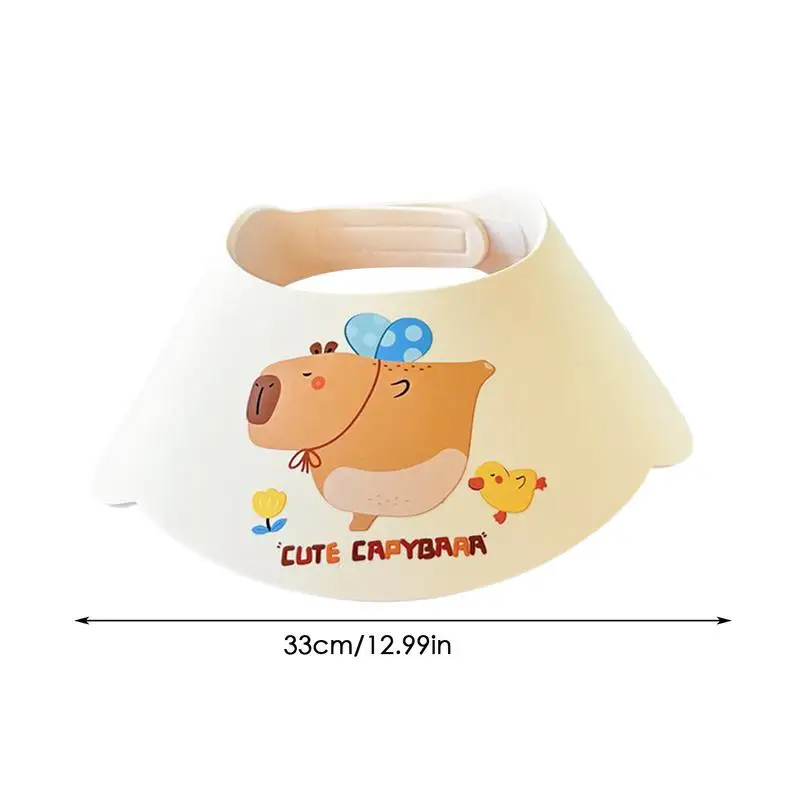 واقي حمام للأطفال الصغار، درع غسيل الشعر القابل للتعديل، ملحقات الحمام المقاومة للرذاذ لحماية العينين والرقبة