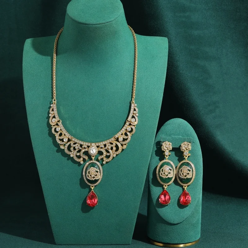 vintage-green-glazed-relief-flower-red-crystal-necklace-earrings-jewelry-sets-party-high-quality-classic-luxury-gifts-2026-new
