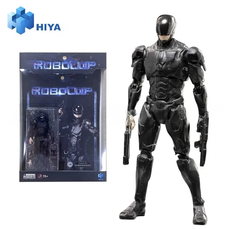 

Фигурка HIYA 1/18 Da 4 Pollici Squisita Mini Serie 2014 Black Robocop Anime Per Regalo на складе