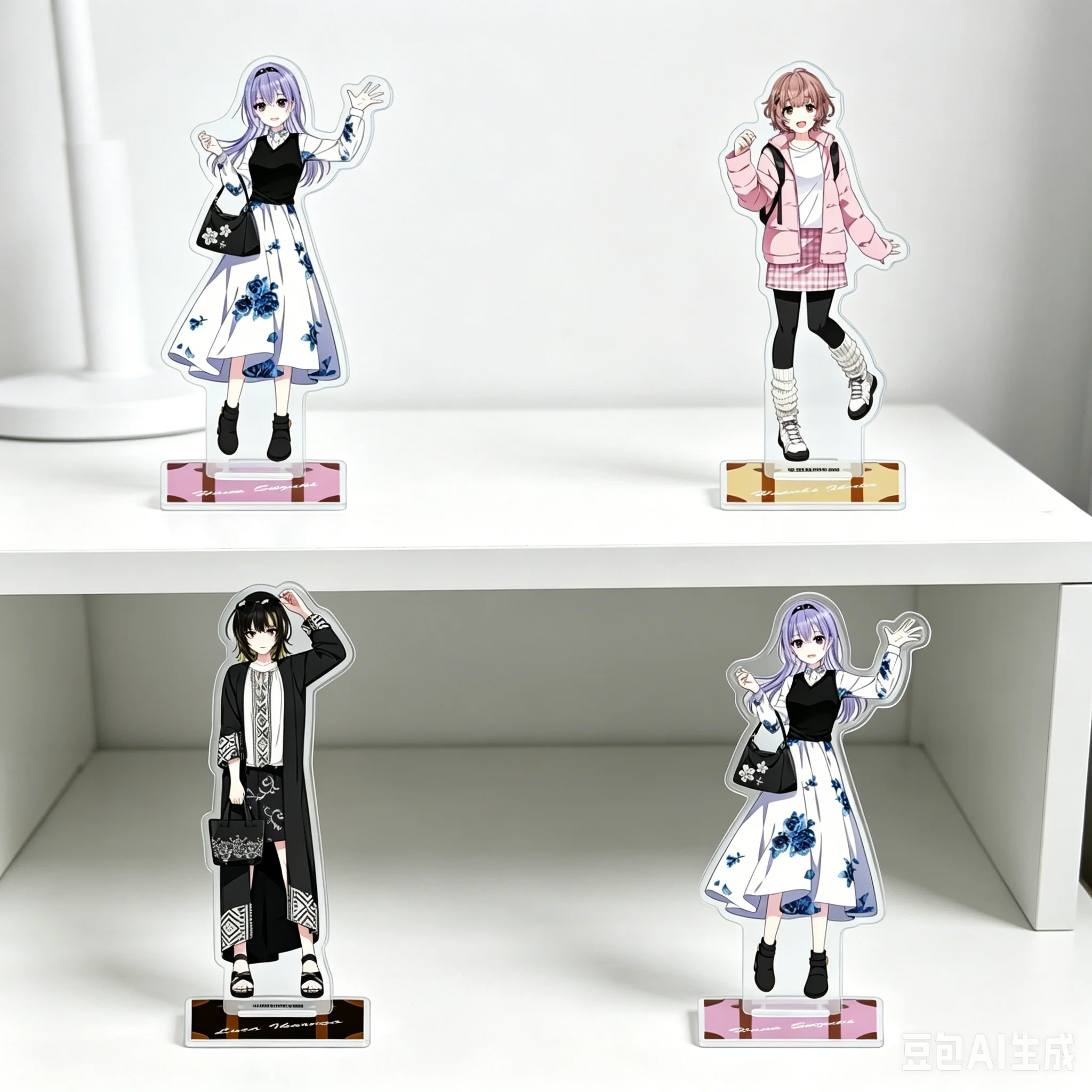 Hot Anime THE IDOLM@STER SHINY COLORS Decorations Children Kawaii Toys Gifts keychain High definition images Acrylic Stand Model