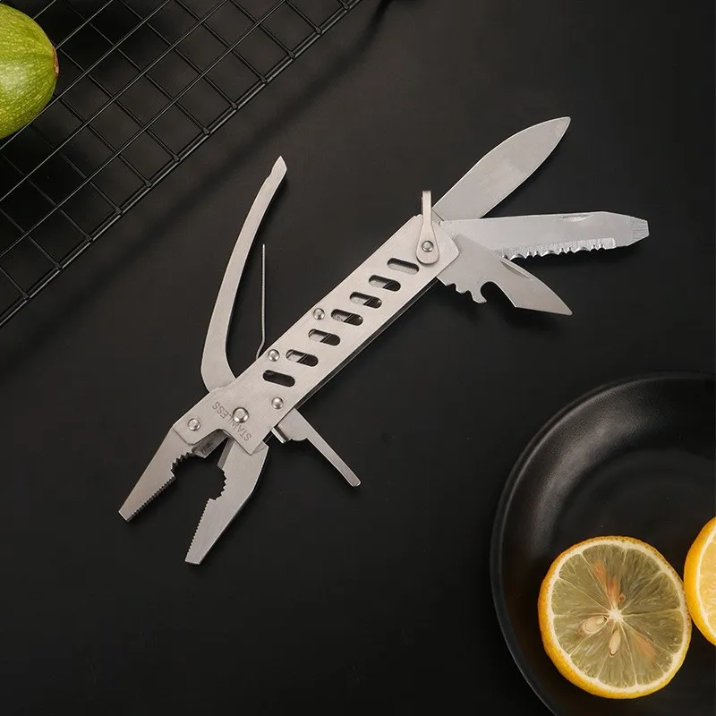 Wysokiej jakości wielofunkcyjne szczypce survivalowe ze stali nierdzewnej 420 do użytku na kempingu i na zewnątrz