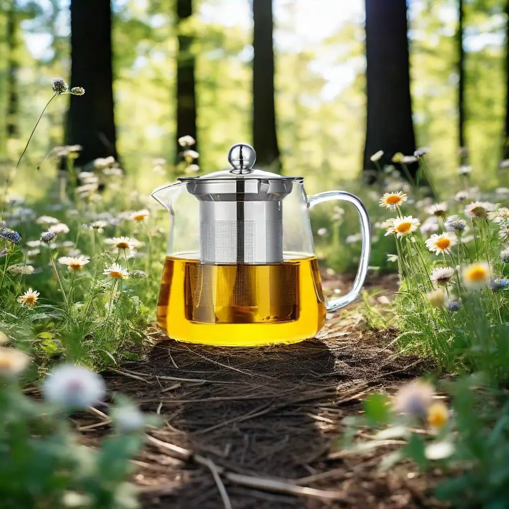 

Flower Teapot with Stainless Steel Filter Heat Resistant Glass Tea Pot Flower Tea Set Puer Kettle Coffee Teapot Kung Fu Pot