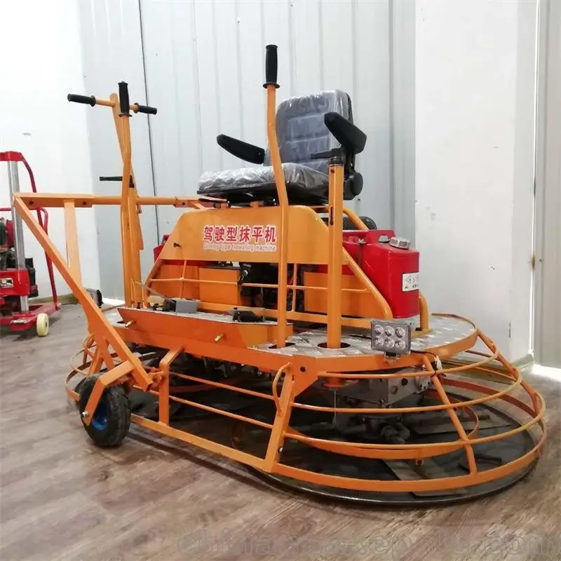 Best-Selling Ride-On Power Trowel Machine | Double Disc petrol  Concrete Finishing Trowel | High-Efficiency Engine
