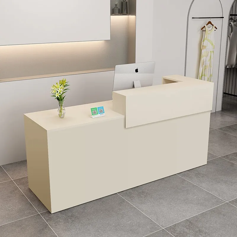 كلاسيكي متعدد الاستخدامات لصالونات التجميل البهجة الحديثة الفريدة من نوعها مكتب الاستقبال البسيط الكلاسيكي Mostrador Negocio الأثاث التجاري