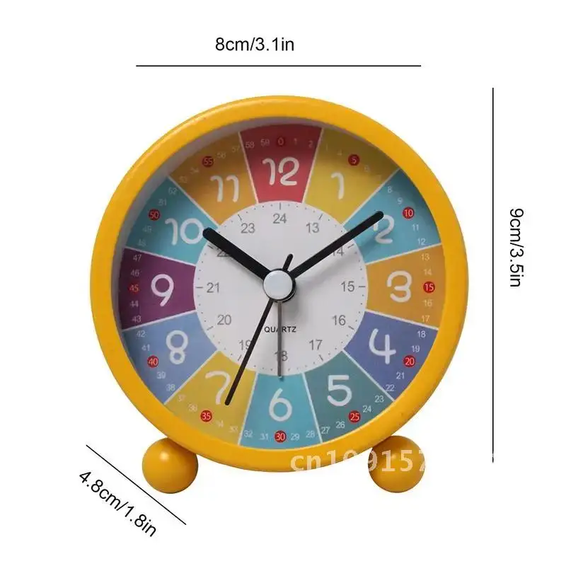 Learning Clock For Kids Analog Alarm Clock For Children Time Learning Room Wall Decor Alarm Clock For Kids Teenagers Boys Girls