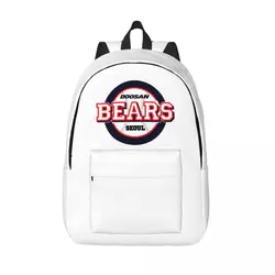 Doosan Bears Backpack for Men Women Teenage Student Hiking Travel Daypack Baseball Team Sport Lover Laptop Canvas Bags Outdoor