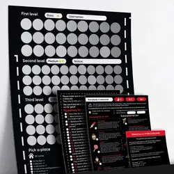 NEW 100 Things To Do Between Couples Couples Games Bedroom Scratch Off Poster 100 Dates Scratch Off List