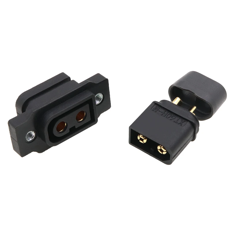XT60NE-F المقابس الثابتة للذكور والإناث مطلية بالذهب عالية الحالية نموذج طائرة ESC شحن موصل قابس الطاقة