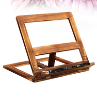 Wooden Reading Rack Bookshelf Bracket Smooth Surface Portable Desk Kitchen Countertop Tablet Support Music Stand Home