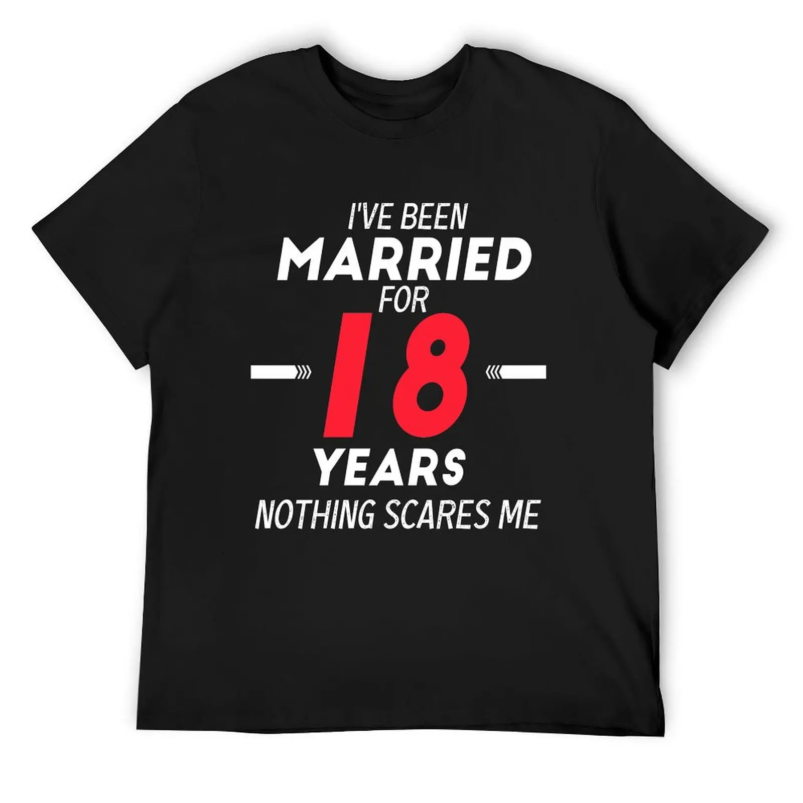 

18 Years Married Funny Couple 18st Anniversary Husband Wife 18 Years Wedding Funny 18th Anniversary Gifts T-Shirt