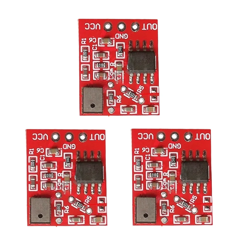 Silicon Mic Module 3PCS with Pre Amplification Circuit for Audio Signal Enhancement DC3V DC5V 1.8 x 1.5cm PCB Dimensions