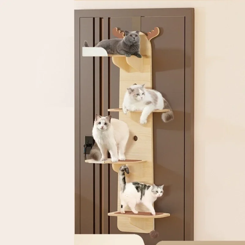 

Cat Climbing Mount Cat Claw Board Integrated Wall Wall Hanging Jump Table Door Hanging Wall Cat Supplies Climbing Mount