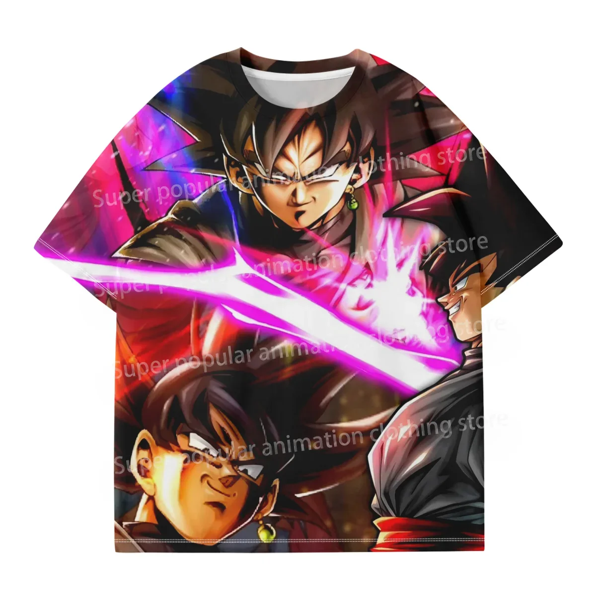 2025 الصيف الرسوم المتحركة فيغيتا فريزا صن وو كونغ ثلاثية الأبعاد الطباعة الرقمية التجفيف السريع تي شيرت الكبار الأطفال قمة الموضة عادية Y2K #6