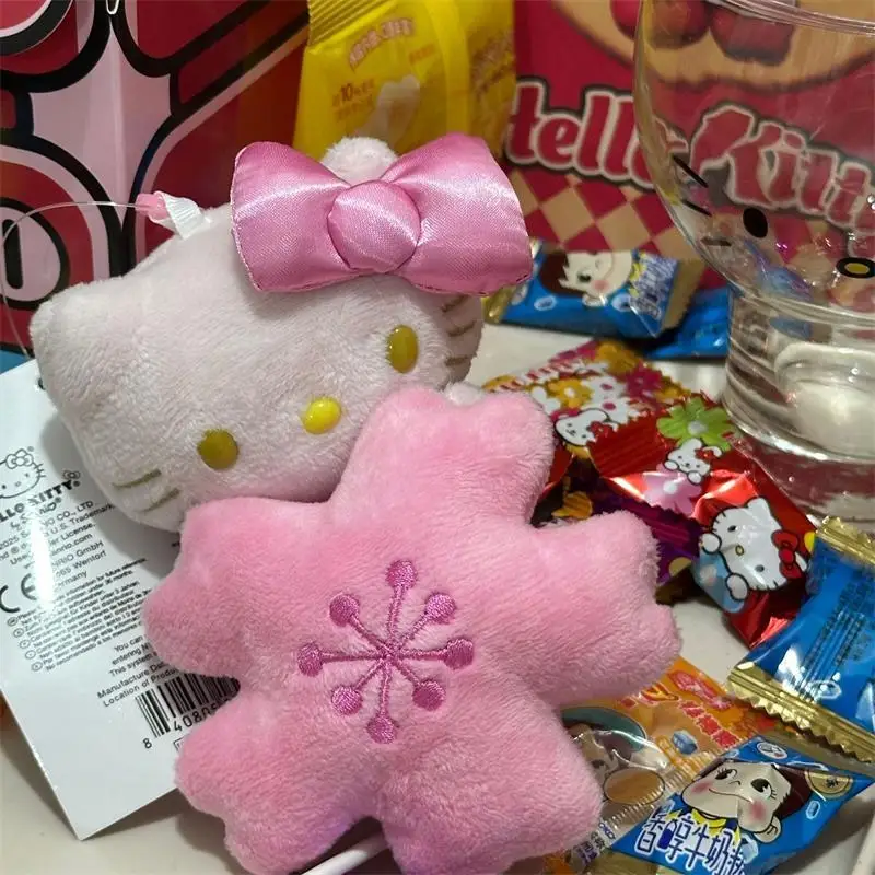 1/2 PCS Cute Anime Sakura Kitty Plush Doll Stuffed Toy Keychain Bag Pendant KT Backpack Hanging Ornament Girly Gift