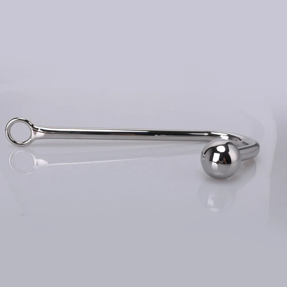 Anal Hook Metal Anal Plug With Ball Hole Butt Plug Dilator Prostate Massager Exotic Anal Plug Sex Toy For Man Male BDSM Game