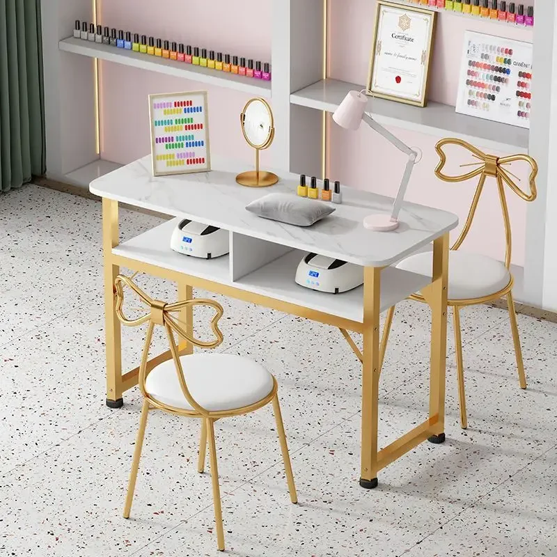 Ensemble table et chaise de manucure économique japonaise, table de manucure professionnelle, design portable, mobilier de salon d'onglerie
