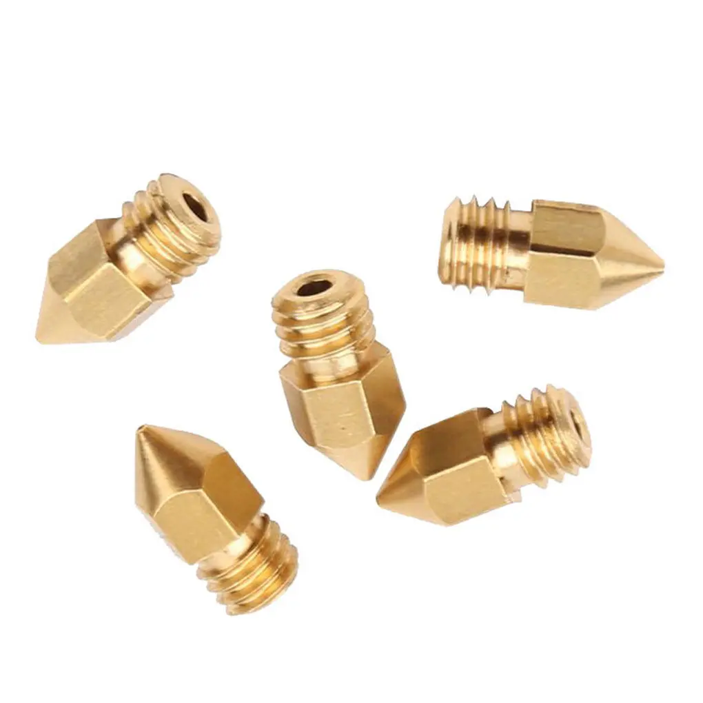 3D Printer Extruder Nozzle Set Metal MK8 Type 0.4mm Nozzle 3D Printer Accessory Replacement for CR10