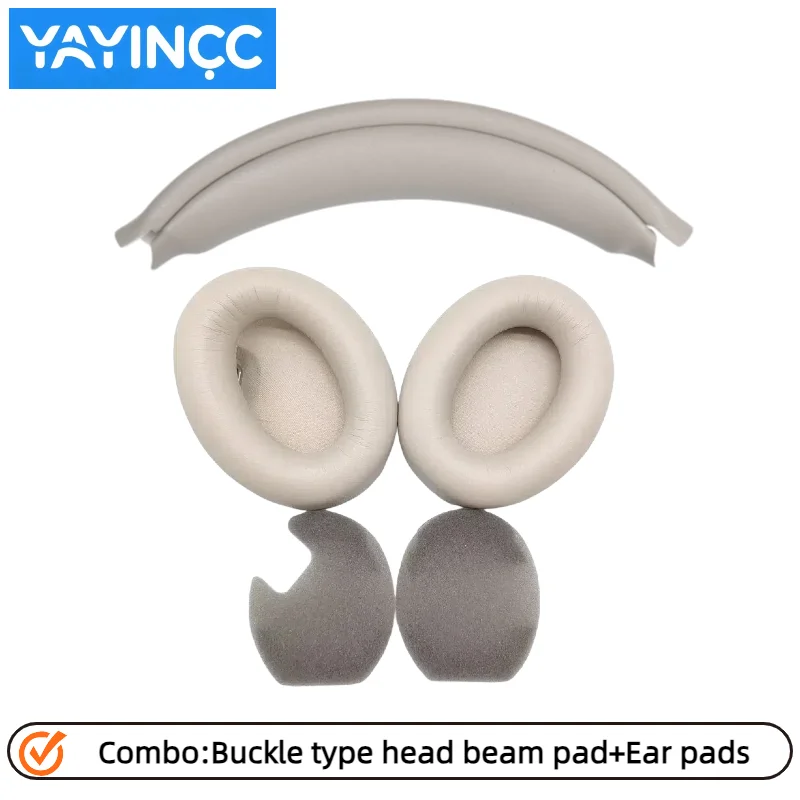 YAYINCC Ersatz-Ohrpolster zum Aufstecken/Protein-Skin-Memory-Schaumstoff-Ohrpolster für Sony WH-1000XM4 Headset Einfach zu installieren – Detail 8