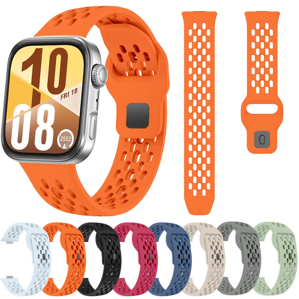 

Silicone Watchband for Huawei Watch Fit 4 Pro/4/3 Breathable Bracelet Wristband Belt for Huawei Watch Fit 4/3 Strap Accessories