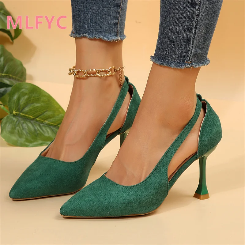 

High heeled women's thin heeled single shoes New Spring Style Style Dress Style Single Shoe ladies Shoes women heels mujer