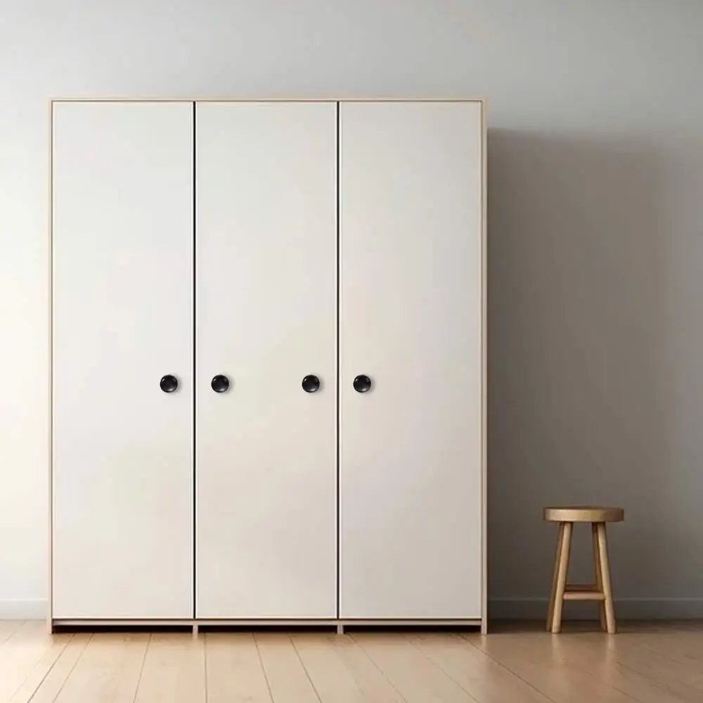 Polished Finish Circular Drawer Handles Rust-Resistant Easy-Grip Design Dresser Furniture Door Knobs Beautiful Texture