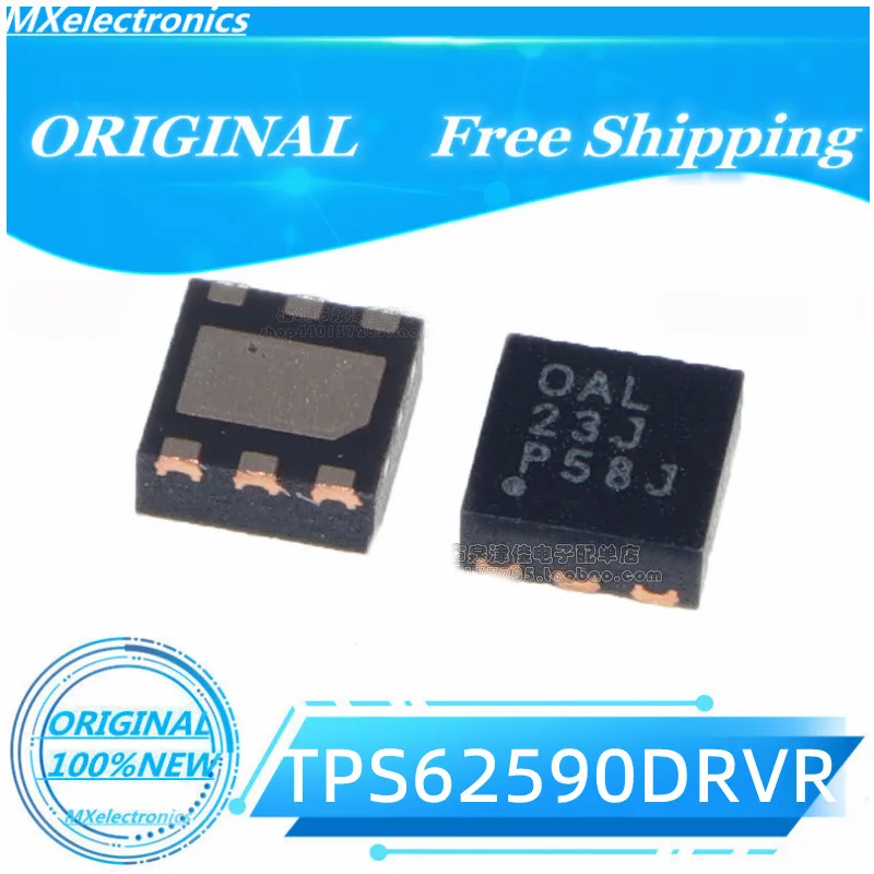 10PCS/LOT 100%NEW TPS62590DRVR TPS62590DRVT TPS62590 OAL SON6 ORIGINAL Switching Voltage Regulators