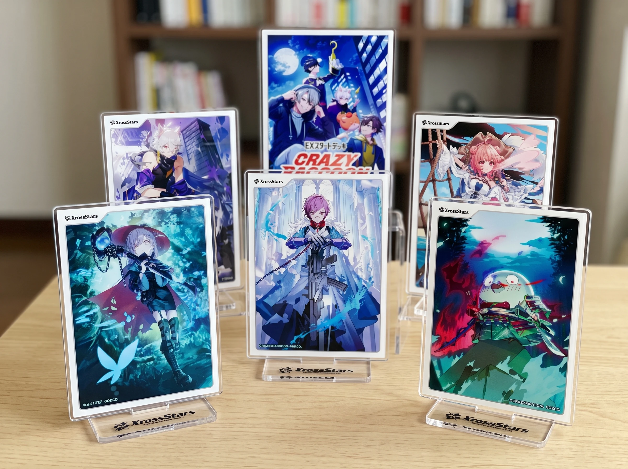 Xross Stars XrossStars Uruha Hinano Nazuna Sumire Toto 15cm Acrylic Stand Desktop Ornament Card Game Figurine Holder Keychain